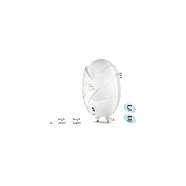 Bajaj 1 L Instant Water Heater(Flora, White)-5348