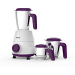 Philips 500W 3 Jar Mixer Grinder (HL7505,White and Purple) -0