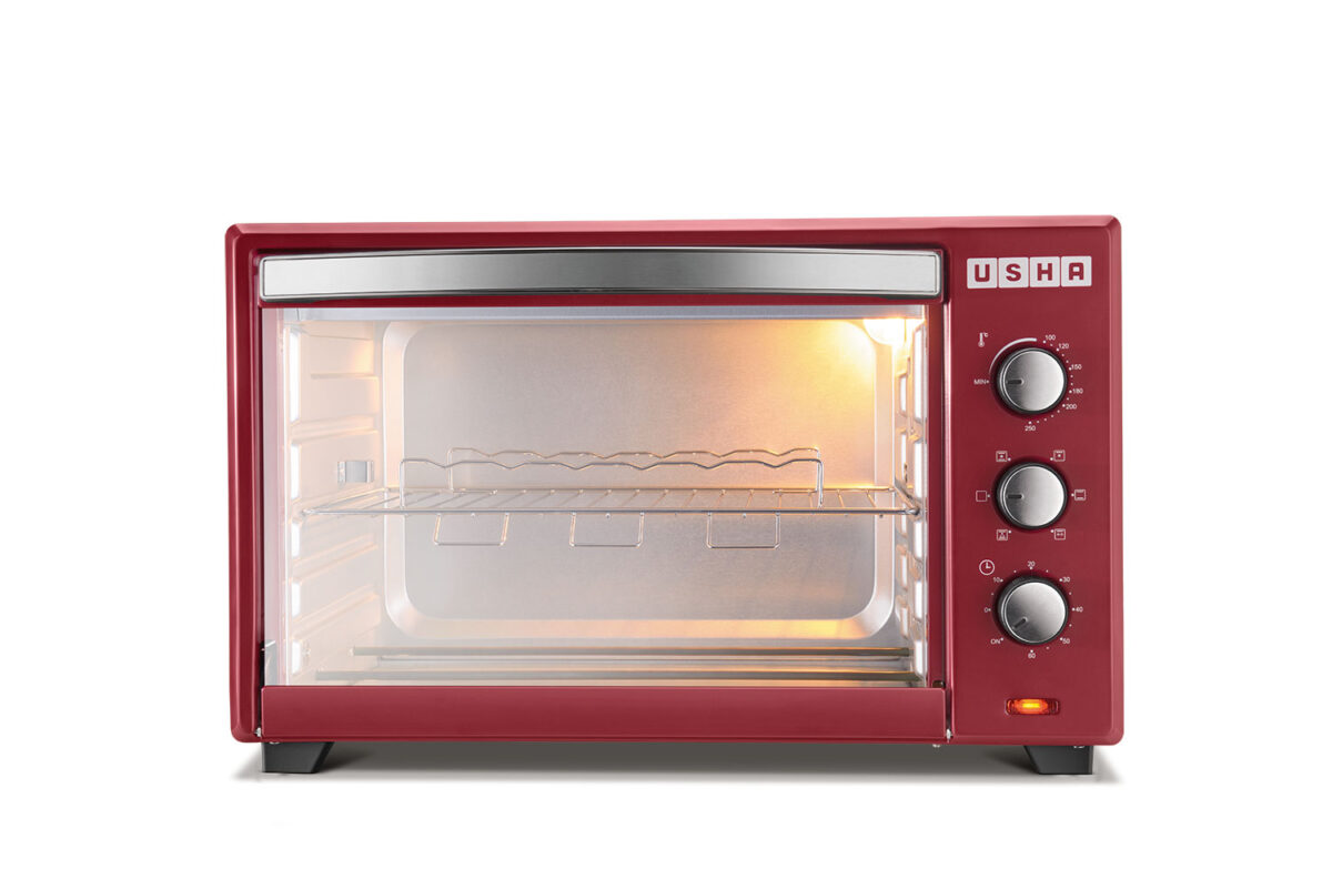 Usha 42 L OTG (OTGW 3642RCSS,Stainless Steel & Wine)-11364