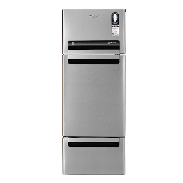Whirlpool 260 L Frost Free Triple Door Refrigerator (FP283DPROTROY, Alpha Steel)-0