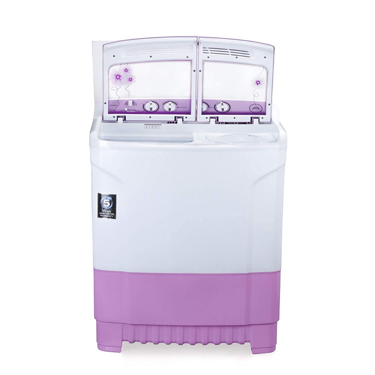 Godrej 8 Kg 5 star Semi-Automatic Top Loading Washing Machine (WS EDGE 80 5.0 TB3 M ,Lavender)-10451