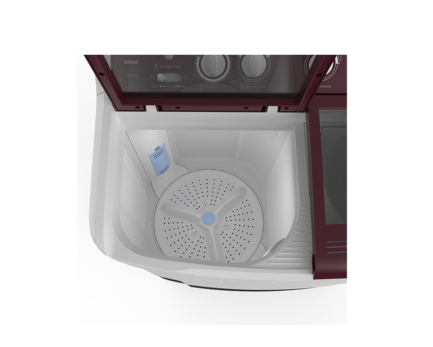 Godrej 8.5 Kg 5 Star Semi Automatic Washing Machine (WSEDGE85 5.0TB3MWNRD, Wine Red)-10440