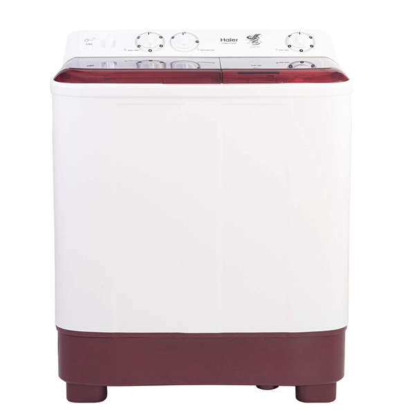 Haier 6.5 KG Semi Automatic Washing Machine (HTW65-187BO, Burgundy)-0