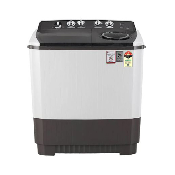 LG 9 kg 5 Star Semi Automatic Top Load Washing Machine (P9041SGAZ, Grey)-0