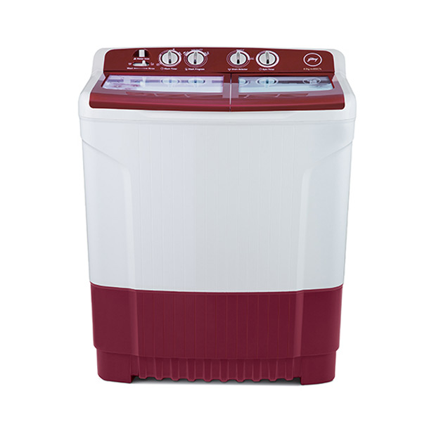 Godrej 8.5 Kg 5 Star Semi Automatic Washing Machine (WSEDGE85 5.0TB3MWNRD, Wine Red)-0