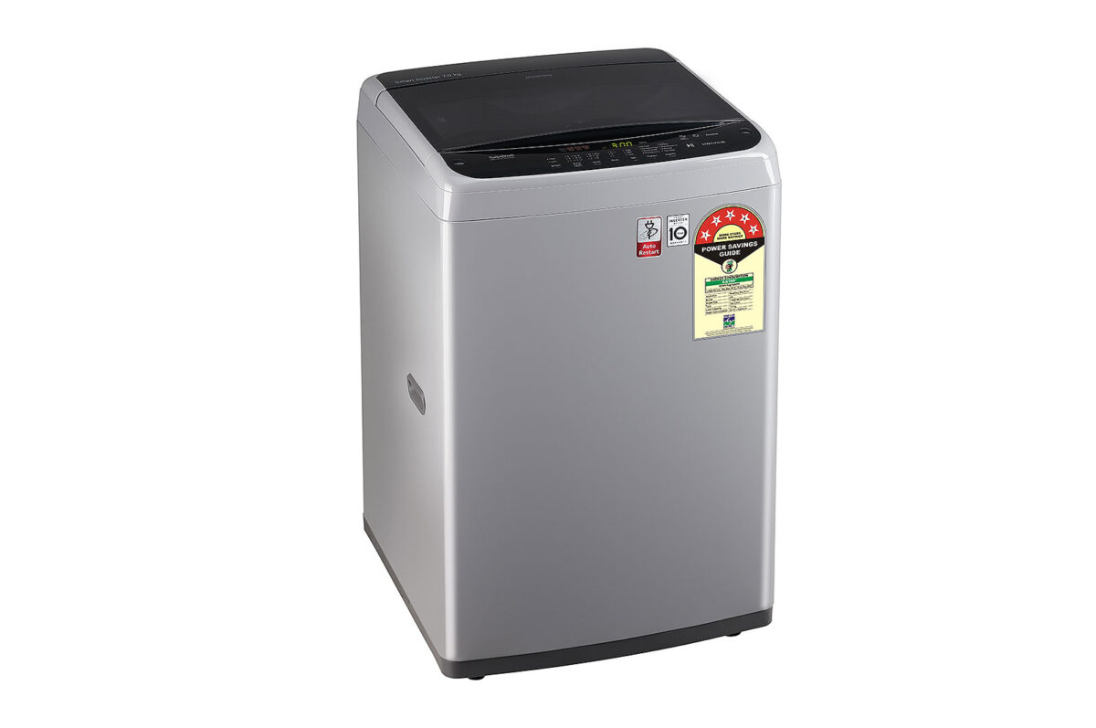 LG 7 kg 5 Star Full Automatic Top Load Washing MAchine (T70SPSF1ZA,Middle Free Silver)-11056