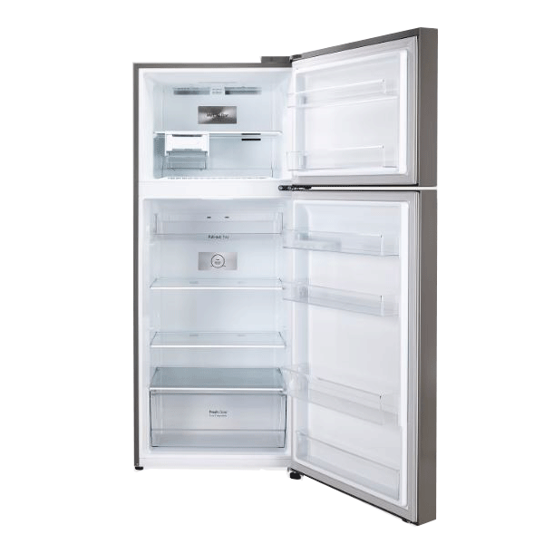 LG 408 L 2 Star Frost Free Smart Inverter Double Door Refrigerator (GLN412SDSY, Dazzle Steel)-13015