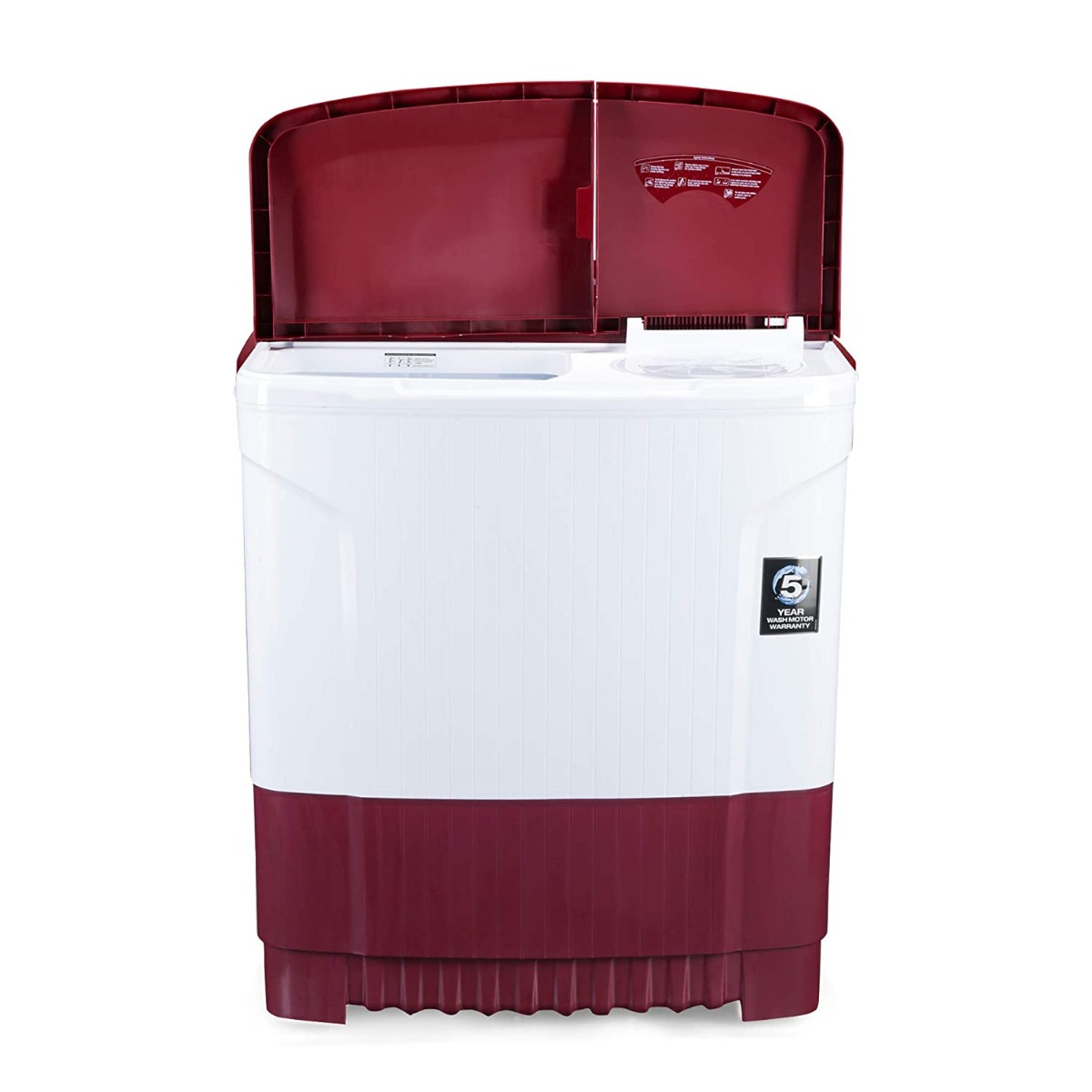 Godrej 8 Kg 5 Star Semi Automatic Washing Machine (WSEDGECLS805.0SN2MWNRD, Wine Red)-12713