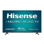 Hisense 108 cm (43 inches) 4K Ultra HD Smart Android LED TV (43A71F, Black)-0