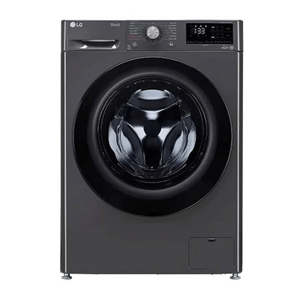 LG 7 Kg 5 Star Inverter Wi Fi Full Automatic Front Load Washing Machine with Inbuilt heater (FHV1207Z4M, Middle Black)-0