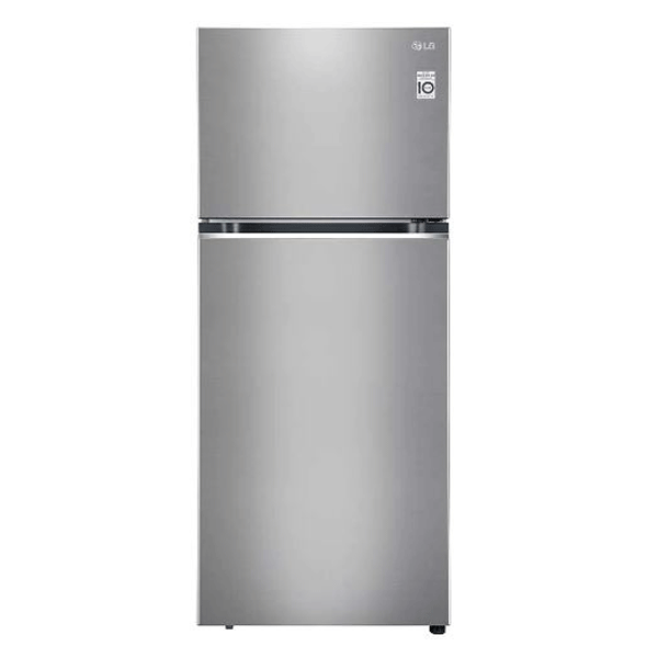 LG 398 L 2 Star Frost Free Double Door Refrigerator (Convertible, GLS422SPZY, Shiny Steel)-0