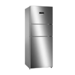 Bosch 364L Frost Free Triple Door Convertible Refrigerator with Temperature Display (CMC36S05NI, Shiney Silver)