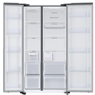 Samsung 644 L Convertible Side By Side Refrigerator (RS76CG8133SLHL,Real Stainless)-15089
