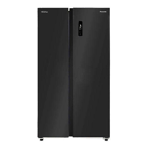 Panasonic 592 L Side by Side Frost-Free Refrigerator (NRBS62MKX1,Black Steel)