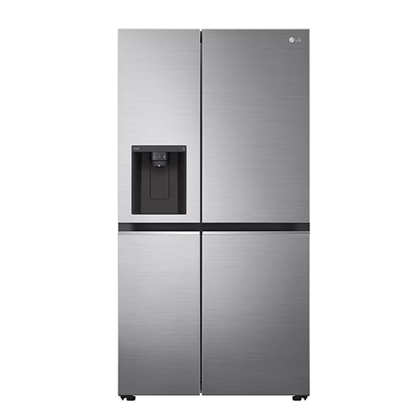 LG 635 L Side by Side Refrigerator with Smart Diagnosis (GLL257CPZX, Shiny Steel)-0