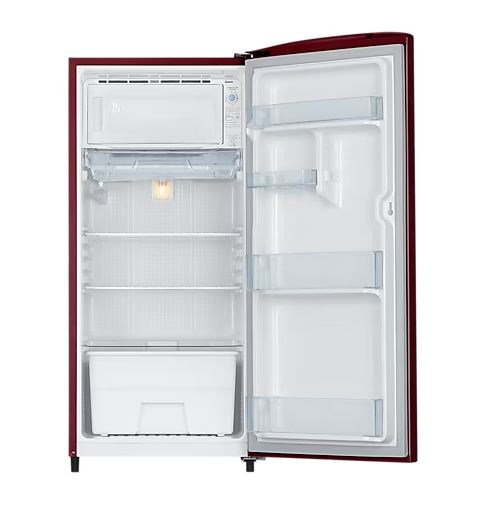 Samsung 183 L 2 Star Frost Free Inverter Single Door Refrigerator (RR20C10C26R, Mystic Overlay Red)-15941