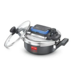 Pressure Cooker Prestige Svachh Flip On Mini Hard Anodised2LWithGlassLid(20167)