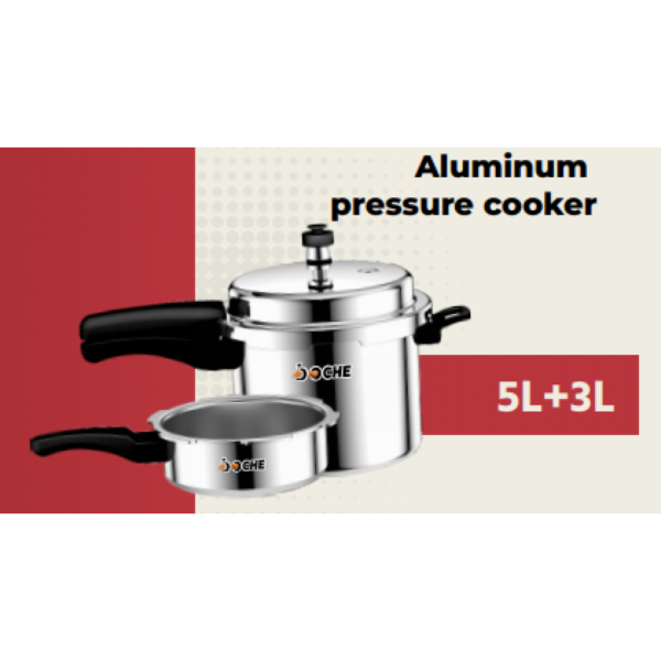 Boche Pressure Cooker Aluminium 5+3LTR IB (MPC53CIB)-0
