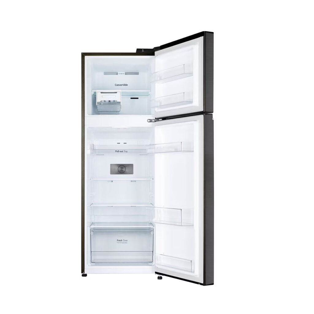 LG 246 L 3 Star Convertible Inverter Frost Free Double Door Refrigerator (GL-S262SESX,Ebony Sheen)