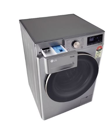LG 8 kg Front Load Washing Machine with 6 Motion Direct Drive (FHP1208Z5P,Platinum Silver)-16039