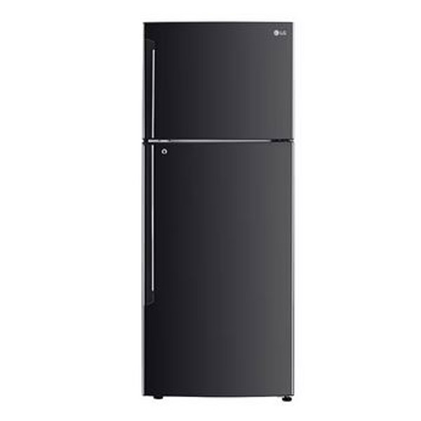 LG 446 L 1 Star Inverter Frost Free Convertible Double Door Refrigerator (GLT502AESRES,Ebony Sheen)-0