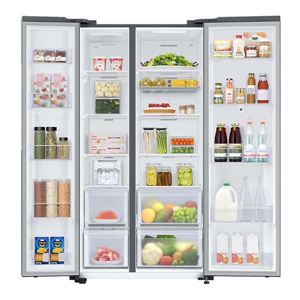 Samsung 635 L Convertible 5in1 Side By Side Refrigerator (RS7FCG8113SLHL,Real Stainless)