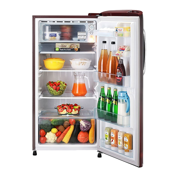 LG 205 L 4 Star Direct Cool Single Door Refrigerator (Scarlet Charm, GL-B221ASCY)
