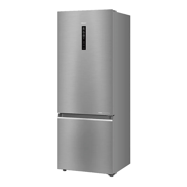 Haier 445 L 2 Star Convertible Bottom Mount Frost Free Double Door Refrigerator (HRB4952BIS-P,Inox Steel)