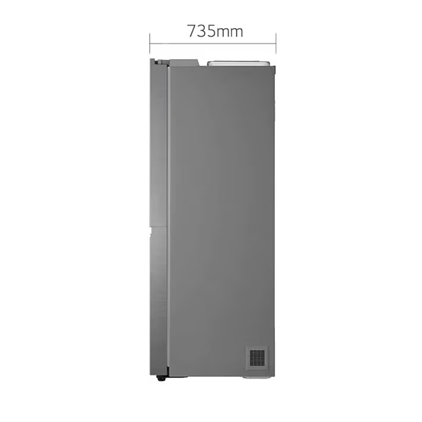 LG 650 L 3 Star Side by Side Refrigerator with Smart Inverter Compressor (GL-B257EPZ3,Shiny Steel)