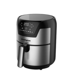 Crompton 4.5 L Digital Air Fryer with Quick Fry technology ( ACGAF-NOURISPRODG, Black/Silver)