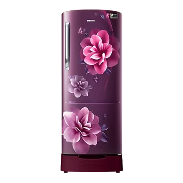 Samsung 183 L 3 Star Single Door Refrigerator (RR20C1823CR,Camellia Purple)
