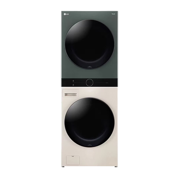 LG WashTower 13/10kg Smart Washer Dryer (FWT1310BG,Green and Beige)