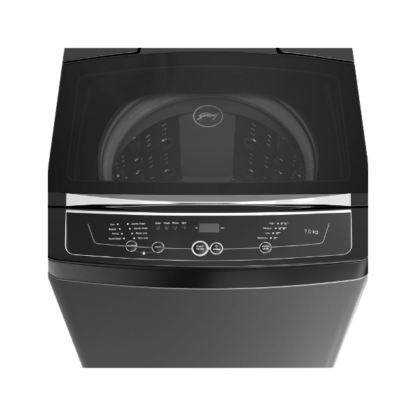 Godrej 7 Kg 5 Star Full Automatic Top Load Washing Machine (WTEON MGNS 70 5.0 FDTN MTBK, Metallic Black)