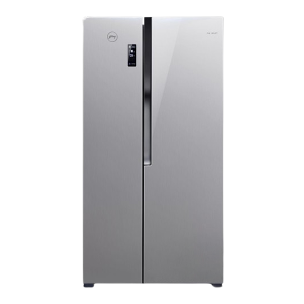 Godrej 564 L Frost Free Side By Side refrigerator (RS EONVELVET 579 RFD PL ST,Platinum Steel)