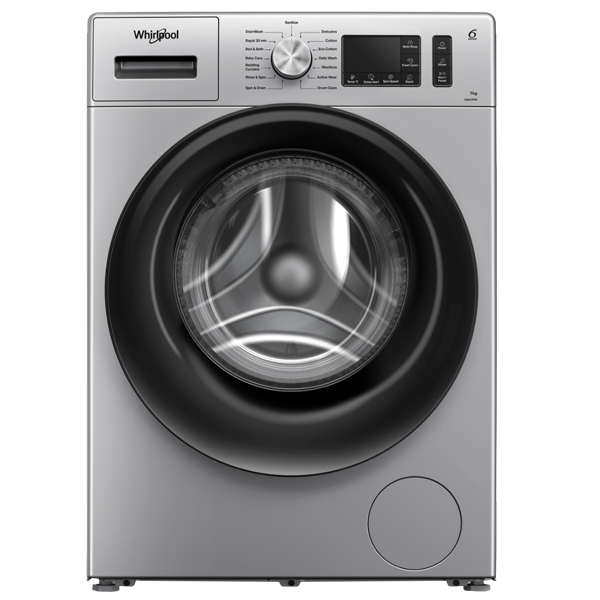 Whirlpool 7 Kg 5 star Full Automatic Front Load Washing Machine ,1200 rpm(XS7012BYS,Silver)
