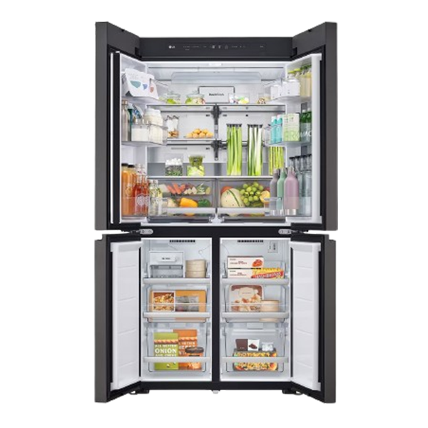 LG 617 L 3 Star French Door, Objet Collection with MoodUP®Refrigerators (GR-A24FDMMB,Lux Gray-Lux White)