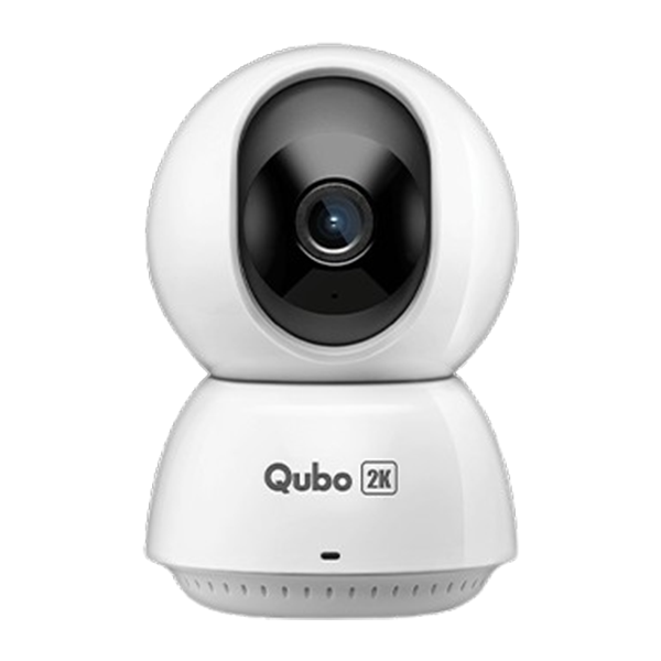 QUBO 360 Degree 1080p Full HD Wi-Fi Smart Camera (HCP01,GLOSS WHITE)