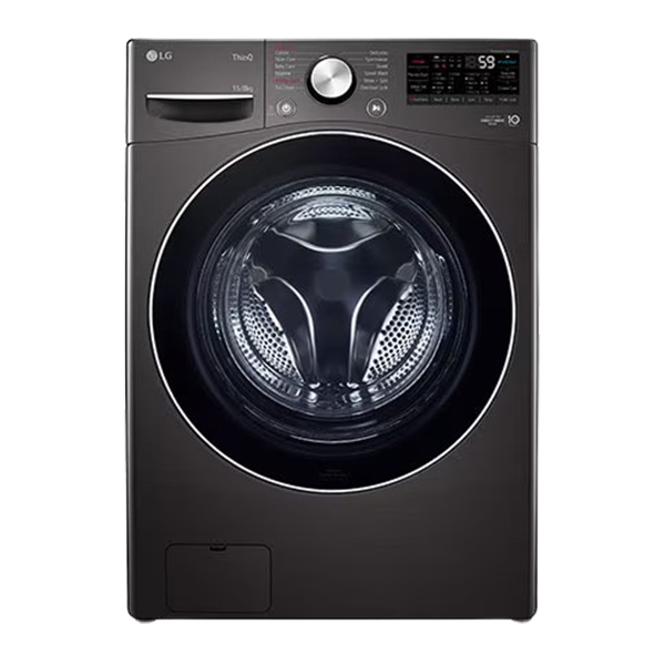 LG 15/8Kg Front Load Washer-Dryer, AI Direct Drive™(Black VCM,FHD1508STB)
