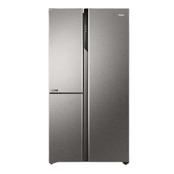Haier 598 L 3 Door Side by side Refrigerator (HRT-683IS,Inox Steel)