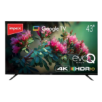 Impex 43 inch UHD Google LED TV with 4 Year Warranty (EVOQ 43S4RLD2,Black)