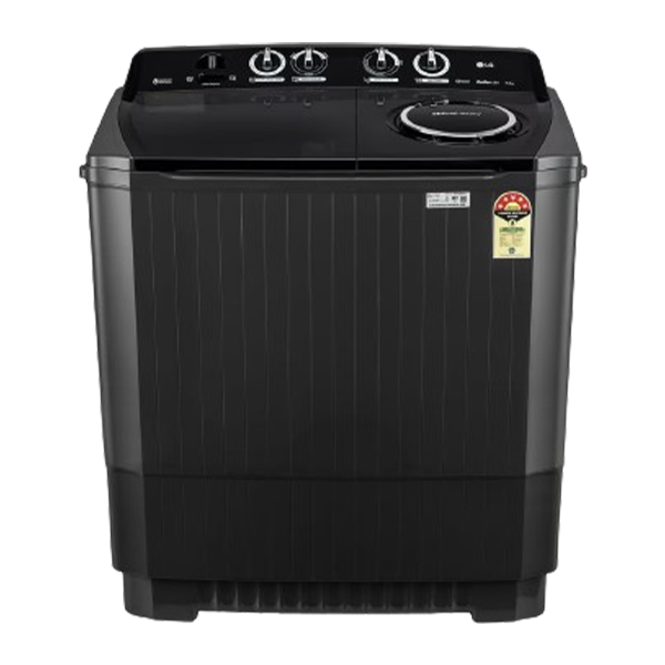 LG 11.5Kg Semi Automatic Top Load Washing Machine, Roller Jet Pulsator(Black)