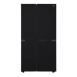 LG 650L Convertible Side by Side Refrigerator with Premium Glass Door, Smart Inverter Compressor (GL-B257DBM3,Black Mirror)