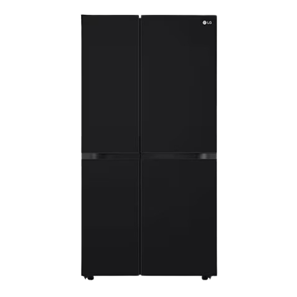 LG 650L Convertible Side by Side Refrigerator with Premium Glass Door, Smart Inverter Compressor (GL-B257DBM3,Black Mirror)