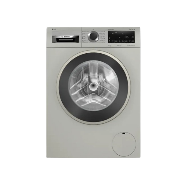 BOSCH 10 kg Fully Automatic Front Load washing machine,1400 rpm (Series 8,WGA254AXIN,Silver inox)
