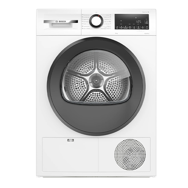 BOSCH 8 kg Fully Automatic Front Load Dryer (Series 4,WPG23100IN,LED Display,White)