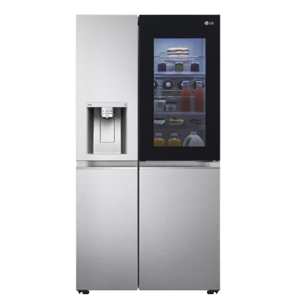 LG 650 L 3 Star Convertible Side-by-Side Refrigerator, InstaView (GL-X257ABS3,Noble Steel)