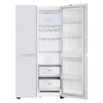 LG 650 L Convertible Side by Side Refrigerator with Premium Glass Door, Smart Inverter Compressor(GL-B257DLW3,Linen White)