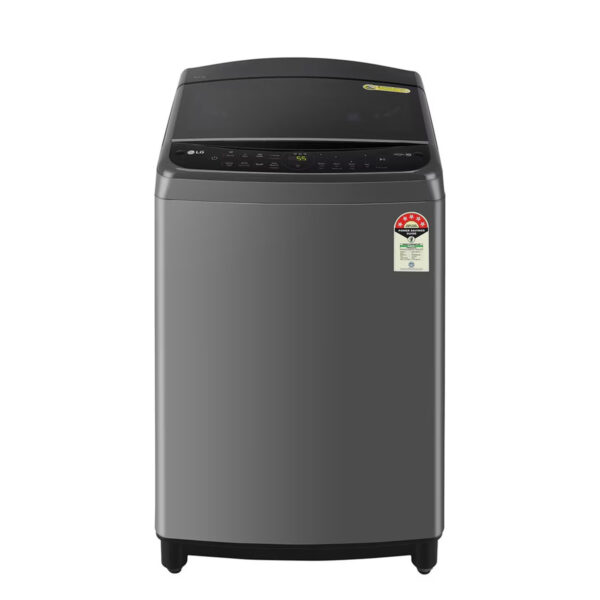 LG 8Kg Top Load Washing Machine, AI Direct Drive™, In-built Heater (THD08SPM, Middle Black)