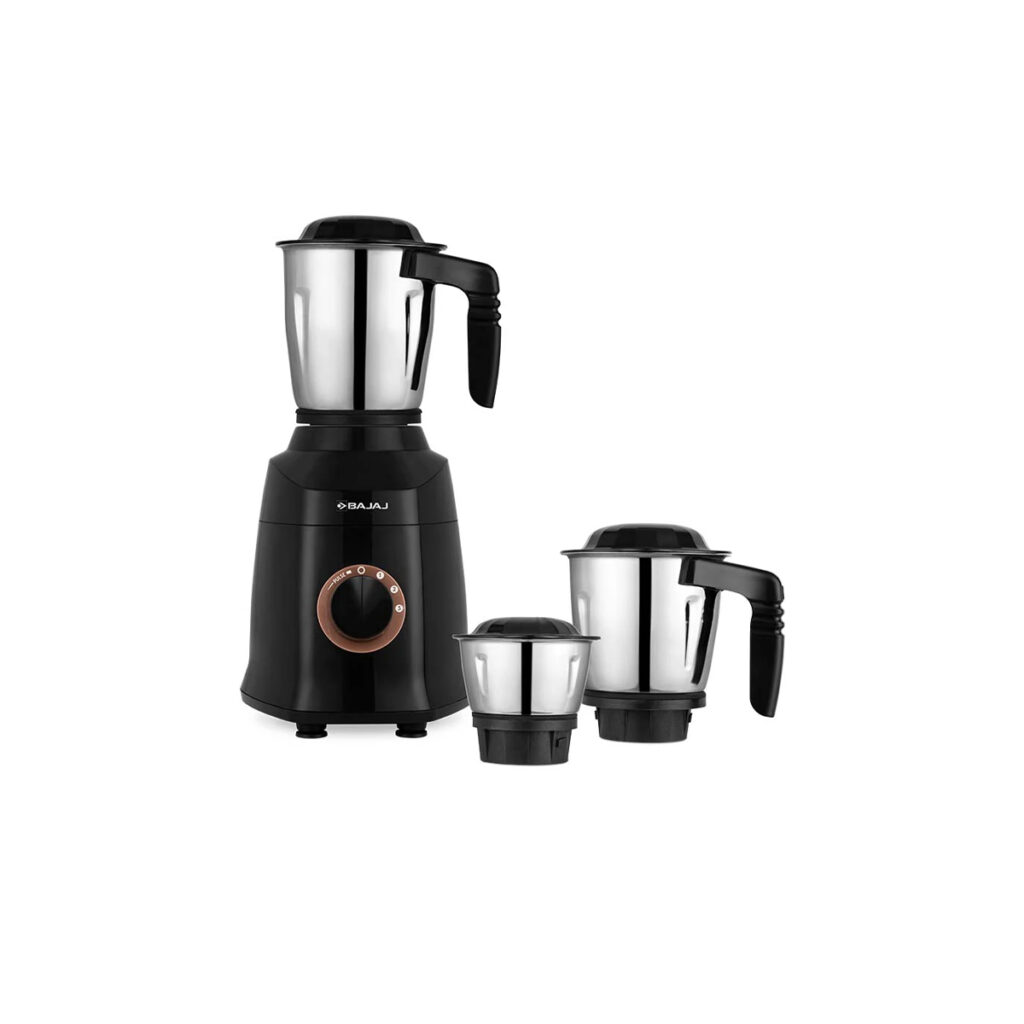 Bajaj 750 W Military Series Finesse Mixer Grinder (410592,Midnight Black)