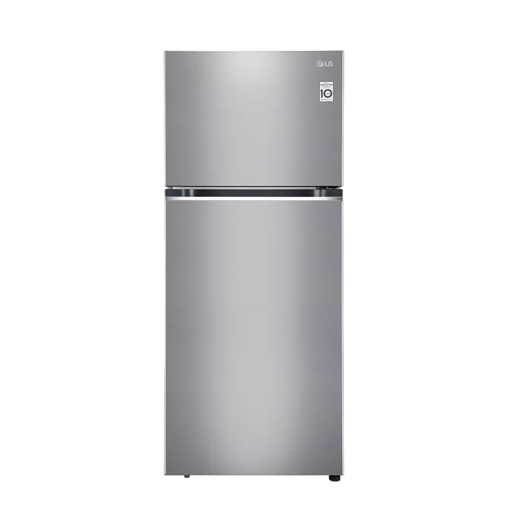 LG 343L 2 Star Smart Inverter Compressor Frost-Free Double Door Refrigerator (GL-N382SDSY,Dazzle Steel)